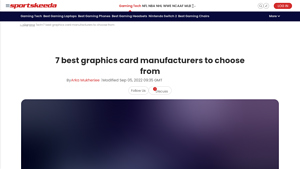 7 best graphics card manufacturers to choose from - Sportskeeda - best gpu manufacturer