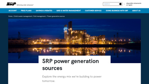 Our power generating stations and plants in Arizona - SRP - solar power station factory