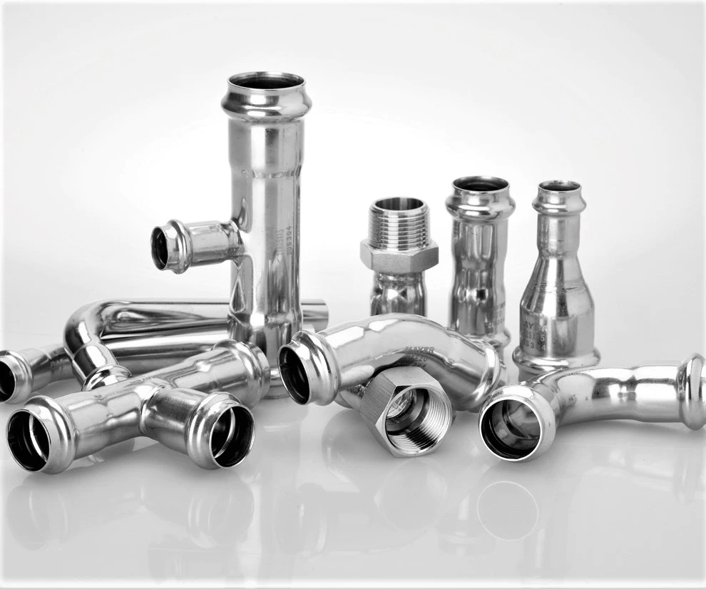 A relevant stock photo of stainless steel pipe fittings supplier in a typical setting.