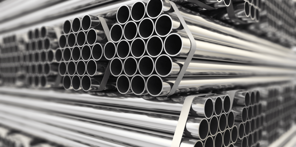A relevant stock photo of stainless steel pipes supplier in a typical setting.