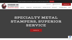 Custom Full-Service Metal Stamping | Standard Die - stamping parts manufacturer