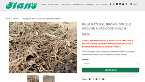 Bulk Natural Brown Double Ground Hardwood Mulch - hardwood bulk