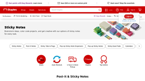 Staples Sticky Notes In Sizes 3
