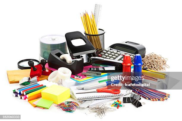 A relevant stock photo of stationary supplier in a typical setting.