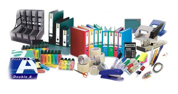A relevant stock photo of stationary supplier in a typical setting.