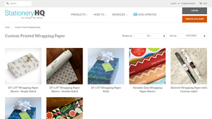 Custom Printed Wrapping Paper - Stationery HQ - gift wrapping paper bulk