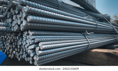 A relevant stock photo of steel bar supplier in a typical setting.