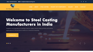 Steel Casting Company in India | Steel Casting Company | BA Metal| - steel castings manufacturer