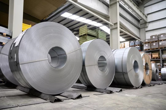 A relevant stock photo of steel coil manufacturer in a typical setting.
