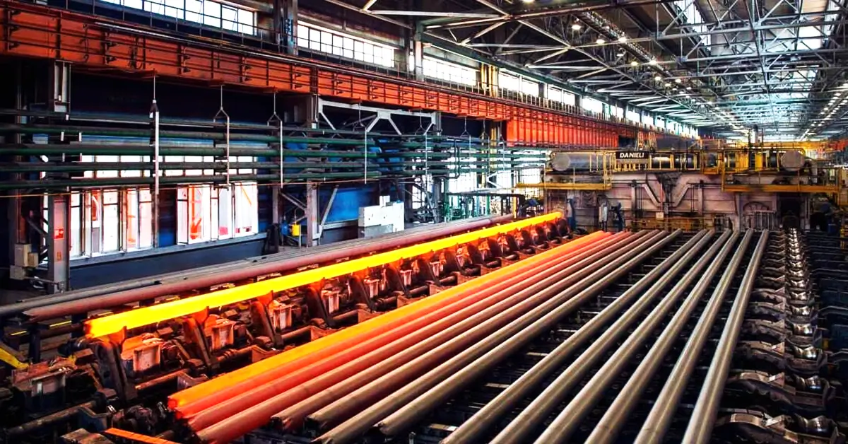 A relevant stock photo of steel pipe manufacturer in a typical setting.