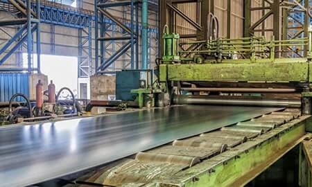 A relevant stock photo of steel plate manufacturer in a typical setting.