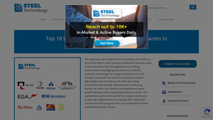 Top 10 Largest Aluminum Producing Companies Worldwide - aluminum manufacturer