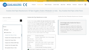 Stainless Steel Pipes/Tubes Manufacturers in India - ss tube manufacturer