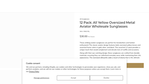 Yellow Metal Aviator Wholesale Sunglasses | Still Friday – StillFriday - yellow sunglasses bulk