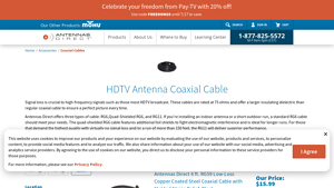 HDTV Antenna Coaxial Cable - aerial cable company