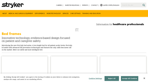 Bed frames - Stryker - hospital bed manufacturer