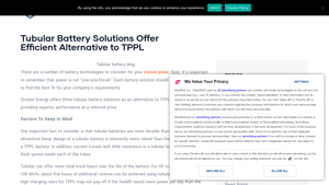 Tubular Battery Solutions Offer Efficient Alternative to TPPL - tubular battery company