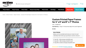 Custom Printed Paper Frames for 4