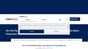 On-The-Fly Industrial Fiber Laser Marker for Assembly Line - stylecnc - laser marking machine factory