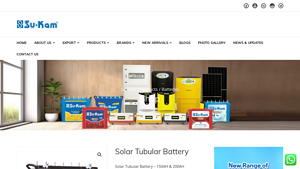 Solar Tubular Battery - Su-Kam - tubular battery company