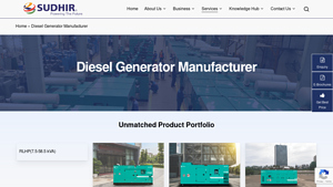 Cummins Diesel Generator | DG Set Manufacturer - Sudhir Power - dg set company