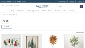 Seasonal Artificial Trees - Home Décor - Sullivans Wholesale - small artificial christmas trees bulk
