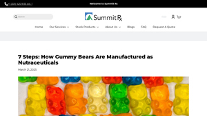 7 Steps: How Gummy Bears Are Manufactured as Nutraceuticals - gummy bear manufacturer