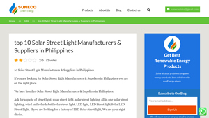 top 10 Solar Street Light Manufacturers & Suppliers in Philippines - solar street light manufacturer