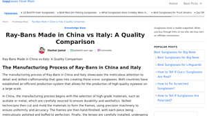 Ray-Bans Made in China vs Italy: A Quality Comparison - ray ban manufacturer china
