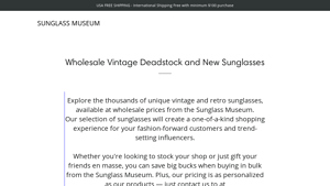 Wholesale Vintage Deadstock and New Sunglasses - retro sunglasses bulk