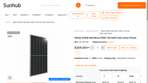 Silfab | 500W HM Mono PERC 132 Half Cells Solar Panel - Sunhub - 500w solar panel factory