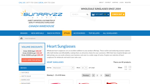Wholesale Heart Sunglasses - Sunrayzz Imports - heart shaped sunglasses bulk