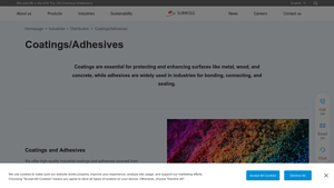 Coatings/Adhesives_Multi-Field Application-Sunrise Group - Coatings ... - adhesive field manufacturer