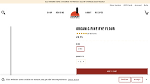 Organic Fine Rye Flour - rye flour bulk
