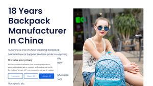BACKPACK - Sunshine bags Manufacturer - backpack manufacturer
