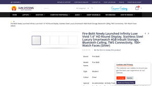 Fire-Boltt Newly Launched Infinity Luxe Vivid 1.6” HD Round Display ... - smart watch fire boltt company