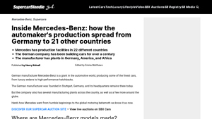 Inside Mercedes-Benz: how the automaker's production spread from ... - mercedes car manufacturer