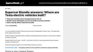 Supercar Blondie answers: Where are Tesla electric vehicles built? - tesla electric car factory