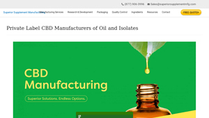 CBD Manufacturers // Oil + Isolate // Private Label // SSMfg - cbd manufacturer