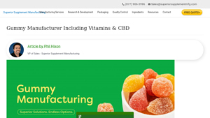 Private Label Gummy Manufacturer // CBD, Vitamins + More - SSMfg - gummy bear manufacturer