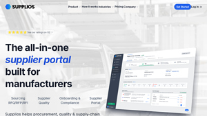 Supplios - Modern Supplier Portals for Manufacturers & OEMs - manufacturer supplier
