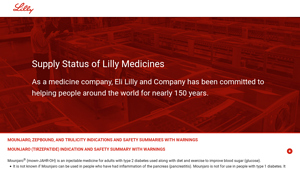 Lilly Medicine Supply Information | Lilly Supply Info - mounjaro manufacturer eli lilly