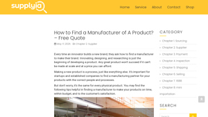 How to Find a Manufacturer of A Product? - Free Quote - Supplyia - product manufacturer