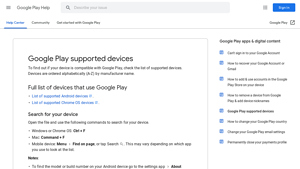 Google Play supported devices - oppo device manufacturer