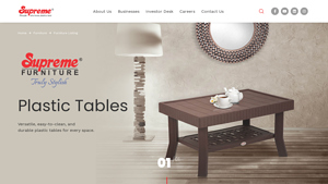 Plastic Tables for Home and Dining | Supreme Furniture - plastic dining table factory