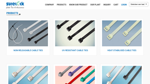 Nylon Cable Ties Manufacturing Company in India - Surelock - cable tie manufacturer