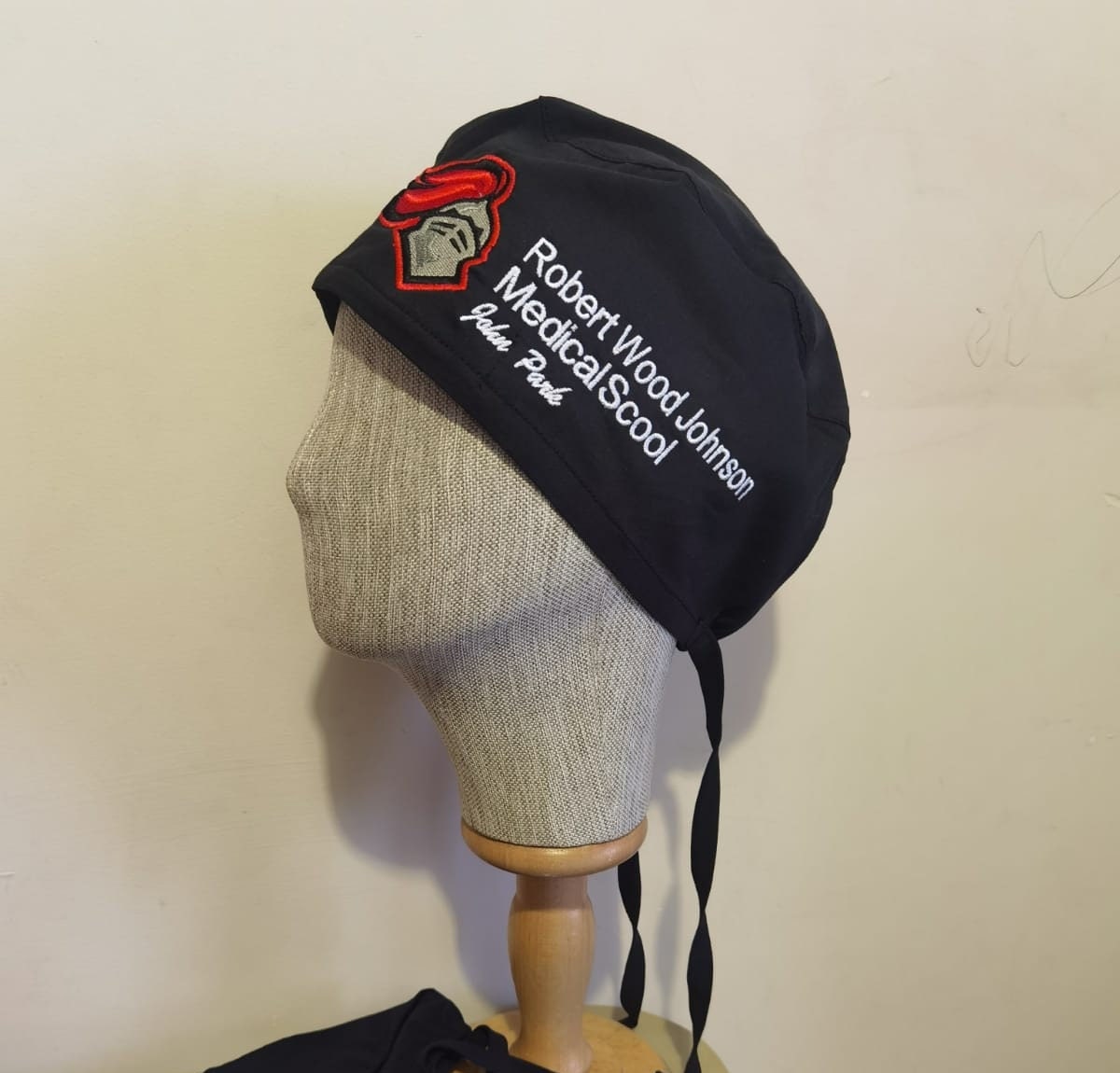 A relevant stock photo of surgical cap custom in a typical setting.