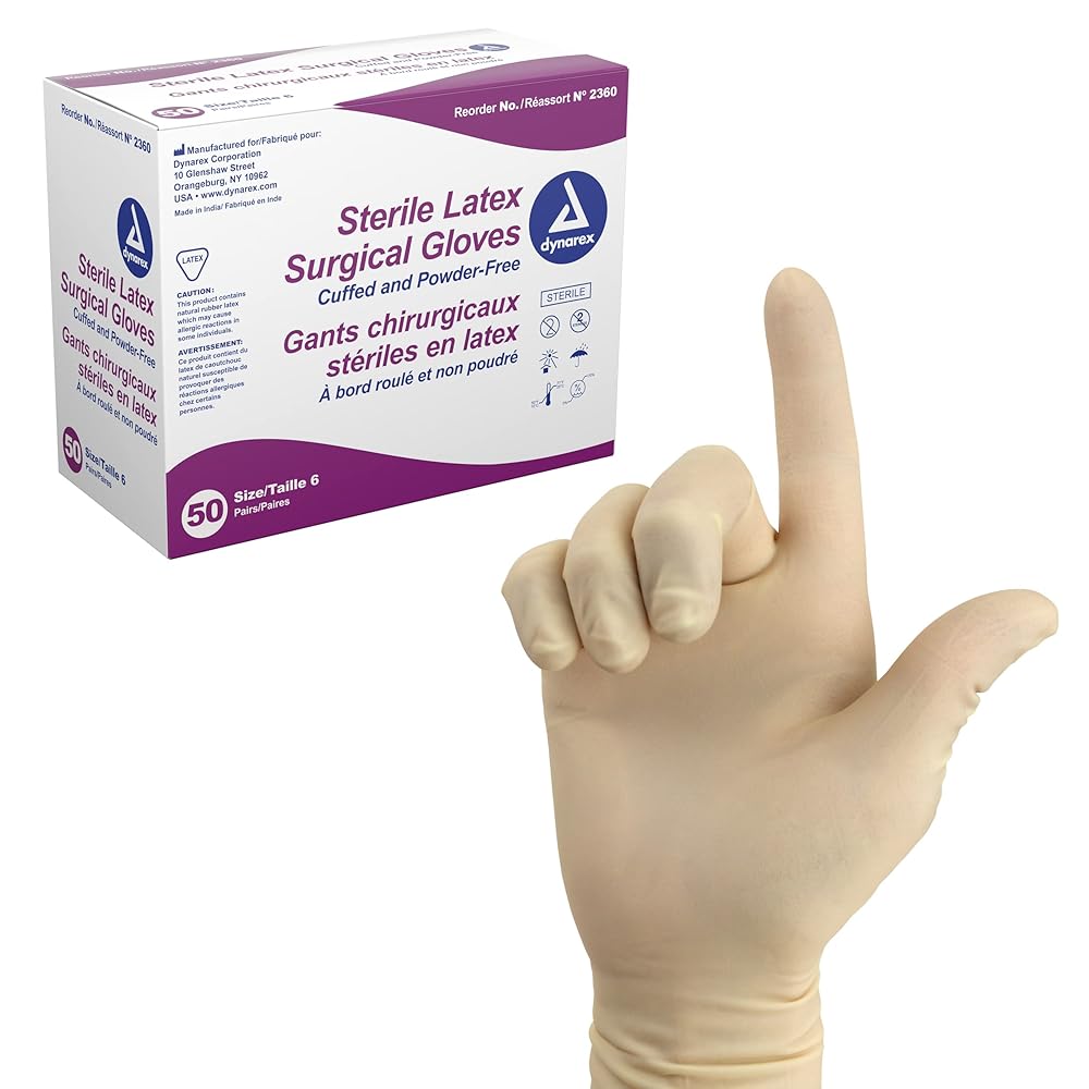 A relevant stock photo of surgical glove manufacturer in a typical setting.
