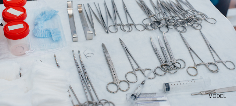 A relevant stock photo of surgical instruments supplier in a typical setting.