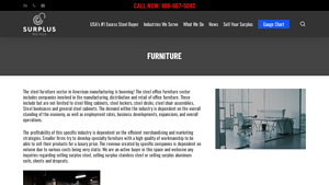 Steel Furniture Made in the USA - Surplus Metals - steel furniture company